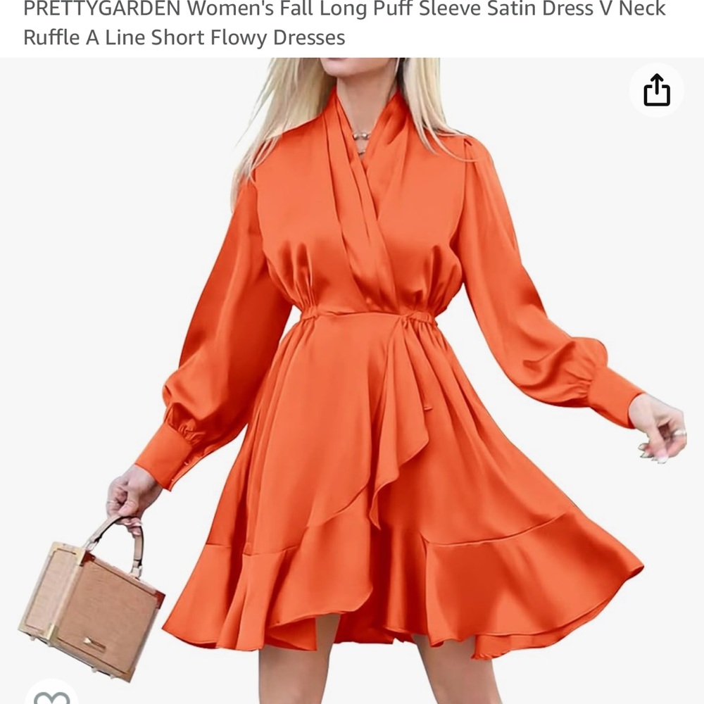 orange dress
